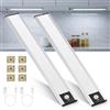aceyoon Luci da cucina con sensore di movimento, 30 cm, 3 temperature di colore, ricaricabili, senza fili, dimmerabili, luci notturne a LED magnetiche, per armadi, mensole da cucina, scale, armadi