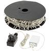 XMASKING LuminalPark Catena 53 m, 750 miniled Bianco Caldo, con Memory Controller, Cavo Trasparente, 30V, Interno