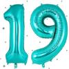 UDRKFOPK Palloncini Compleanno 19 Anni Beige,40 Pollici Beige Palloncino Numero 19,Palloncini 19 Anni Compleanno,Palloncini 19 Anni,Palloncini 19/91 per Feste di Compleanno Anniversario Decorazioni