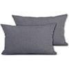 Cieffepi Home Collections Federa Copricuscino MULTICOLOR (Set 2 Federe 30x50 cm, Grigio)