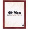 Dutch Frame Factory - Cornice 60x70 cm - Vino Rosso Spazzato - Cornice per foto in MDF con vetro plastico Antiriflesso - Cornice portafoto 60x70 cm - Praag