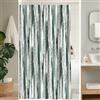 Uiiooazy Tenda Doccia Antimuffa, Tenda da Doccia 120x200cm Verde Acqua Gradiente Pittura Grigio Sfumata Tende da Bagno Tessuto Lavabile Impermeabile Poliestere Tende per Vasca da Bagno con 8 Anelli