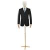 CUSANSK Forma maschile, 7,5 kg, capacità di carico manichino da uomo, altezza regolabile, 134-193 cm, con testa e mani flessibili, per negozi di abbigliamento, sartorie, presentazione di moda (oro)