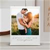 DPE - Targa Personalizzata con foto, stile Polaroid, Cornice foto con dedica, Decorazione Della Camera, Regali Festa della Mamma, del Papà, San Valentino, bomboniere