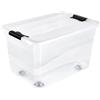 keeeper Konrad Contenitori con Coperchio, PP, Natural Transparent, 59.5 x 39.5 x 35 cm