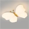 LONGDU Plafoniera a LED da Incasso, Illuminazione a LED Moderna in Acrilico Bianco, Lampada da soffitto a Forma di Farfalla, for Soggiorno Sala da Pranzo Studio Villa Camera da Letto Corridoio Camera