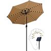 HEITIGN Illuminazione solare per ombrellone con telecomando 104 LED 8 modalità luci fiabesche Luce per ombrellone per patio all'aperto e all'interno, luce decorativa