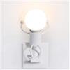 Dopastore Applique da Parete con Attacco E27 Lampada da muro Moderna Design Omino Alzato IP20 Per Interni Camera Soggiorno Hotel B&B (Bianco)