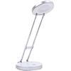 Brilliant lampada Venice lampada da tavolo a LED bianca | 1x LED 3.3W integrato, (220lm, 3000K) | Scala da A ++ a E | Con interruttore