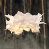 DUNMW Lampada a sospensione creativa con nuvole di carta fai-da-te, lampada da soffitto con fiori di carta artistica Lampada da soffitto con nuvole decorative per camera da letto, soggiorno, 33,8