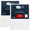 Artina Set da 2 Tela per Dipingere 30x40 cm - 100% Cotone 280g/m² - Telaio in Legno Certificato FSC - Non Si deforma - Canvas Tela Bianca Tele per Pittura - Tele Piccole per Dipingere Akademie