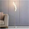 PEYNIR piantana Lampada da terra dorata da terra con 6 sfere di vetro per soggiorno Lampada da terra luminosa Lampada verticale a LED Lampada di lusso per camera da letto luce da pavimento