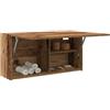 Gecheer Mobile da Bagno Legno Antico 80x25x40 cm in Truciolato