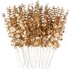 FEQO 36 steli eucalipto oro, rami sintetici 38,1 cm, per bouquet e decorazioni