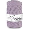 ColiNea, cordoncino in cotone con anima in cotone, intrecciato, 5mm, 100m (Lilla, 100m)