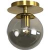 HWSY Illuminazione a soffitto Plafoniera moderna a globo in vetro Plafoniera a sfera in vetro semi-incasso Plafoniera per illuminazione a soffitto Apparecchio per isola cucina, ingresso, corridoio, portico
