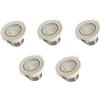 damastoreitalia Kit 5 Faretti LED da Incasso 3W COB Orientabili Luce 6500K 270 Lumen Foro 45mm Diametro 52mm (Bianco, Luce fredda 6500K)