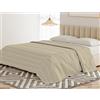 BANZAII TEXTILE INNOVATOR ONLINE Banzaii Telo Copriletto Multiuso 250x250 cm, Copridivano Universale, Telo Arredo per Letto e Divano, Copritutto Resistente Isabel Natural