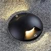 Planetitaly Faretto Calpestabile Nero Luce Radente IP65 2 Finestre Doppio LED 4W Segnapassi Doppia Emissione Giardino Viale Sentiero Alimentazione 12V Temperatura: 4000K Naturale