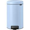 Brabantia - NewIcon Pattumiera a Pedale 12L - Cestino Media per Cucina - Coperchio Chiusura Soft-Touch - Funzionamento Agevole a Pedale - Secchio Interno Rimovibile - Dreamy Blue - 25 x 34 x 41 cm