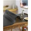 OZ HOME Copritavolo Trasparente PVC Nero Opaco 1,5mm—80x160cm, Tovaglia Plastificata Rettangolare Trasparente — Cerata Tavolo Impermeabile/Antimacchia, Tovaglia Da Esterno in PVC Per Uso Alimentare