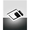 FABAS LUCE Plafoniera Bard Led 11W 1080lm Moderna Luce Calda (3000K) Dimmerabile (Nero)