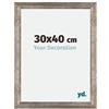 yd. Your Decoration - Cornice 30x40 cm - Metallo Vintage - Decorativa Parete in Legno con Vetro in acryl - Antiriflesso - 30x40 Cornice - Mura