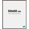 yd. Your Decoration - Cornice 50x60 cm - Antracite - Decorativa Parete in Plastica con Vetro in acryl - Antiriflesso - 50x60 Cornice - Evry