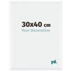 yd. Your Decoration - Cornice 30x40 cm - Bianco Opaco - Decorativa Parete in Legno con Vetro in acryl - Antiriflesso - 30x40 Cornice - Catania