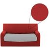 BIANCALUNA Copristruttura 2 posti Copridivano Genius Biancaluna da 140 a 180 cm R455 Rosso