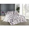 IlGruppone Set Copripiumino Matrimoniale - Parure Sacco Copri Piumino 250x200 cm con 45 cm di Patella + 2 Federe con Patella Interna - Due Piazze Disegni Moderni in più Colori - 2FoglieLilla