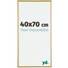 yd. Your Decoration - Cornice portafoto 40 x 70 cm, in plastica, con vetro acrilico, antiriflesso, 40 x 70 cm, colore: oro