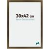 yd. Your Decoration - Cornice 30x42 cm - Bronzo Decorativo - Decorativa Parete in Legno con Vetro in acryl - Antiriflesso - 30x42 Cornice - Mura
