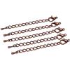 vreplrse Bracciale Catena a Maglie di Coda con Chiusura Gioielli di Moda Risultati Bracciali Collana Catene di Estensione Extender, Rame