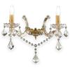 Ideal Lux FLORIAN AP2 Adatto per uso interno E14 Oro illuminazione da parete