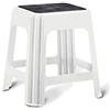 Giganplast Sgabello, Plastica, Bianco, 42 x 34 x 42 cm