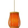 CSSYKV Lampadari D'arte Cinese In Bambù Lampada A Sospensione Dal Design Creativo Lampada A Sospensione Tatami In Stile Vintage Giapponese Lampadario Da Comodino In Legno Naturale Base E27 Con Cavo Re