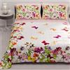 PETTI Artigiani Italiani - Copriletto Piazza e Mezza Estivo 220x260cm 100 g/m² Double Face, Trapuntino Piazza e Mezza Primaverile, Trapunta Leggera, Farfalle, 100% Made in Italy