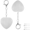 Ysaca Borsa a tracolla con luce a sensore touch, luce per borsetta/borsa per donne, luci LED ricaricabili a forma di cuore per borsetta, lampada touch-attivata mini per portafogli, borse (Bianco 2PCS)