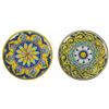 Villa d'Este Home Tivoli Set 4 Piatti pizza Scilla 33 cm in gres (Made in Italy)