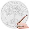 Easycosy Embosser per Libri Personalizzato, Mini Goffratrice Personalizzata con Testo, Timbri per Albero Della Vita Personalizzati, Ex Libris Timbro per Carte, Biblioteche