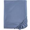 Intrecci Home Lenzuolo con Angoli 1 Piazza e Mezza, Lenzuolo Sotto in Raso di Puro Cotone Satin, 120x200+30cm, Made in Italy, Morbidezza Suprema, Elegante e Confortevole, Tinta Unita