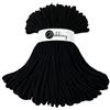 Bobbiny, filato "Junior", cordoncino da 9 mm x 100 m (nero)