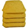 Casatessile Cuscini coprisedia con Alette Mexico Cuscini Sedie Cucina Sfoderabili - Giallo Oro, Set 4 PCS