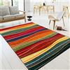 Paco Home Tappeto Salotto Moderno Soggiorno Pelo Corto Moderno Vintage Motivo Astratto Colorato, Dimensione:200x290 cm, Colore:Multicolore 3