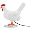 JYCRA lampada 3D a forma di gallina con uovo, 15,2 cm, divertente lampada a LED realistica a forma di uovo di gallina, resina per decorare la casa e la camera da letto