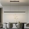 Mikeru 100cm Dimmerabile Moderna Lampada a Sospensione Lampadario Luce 10% -100% Luminosità Regolabile Con Telecomando Lampada a Isola Della Cucina 3000k/4500k/6000k 3 Colori Lampadario per Sala Da