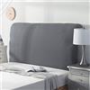 CXLT Fodera universale elasticizzata per testiera letto, imbottita, in pelle/legno, tutto incluso, per letto king size, matrimoniale, singolo, queen size (90-110 cm, grigio1)