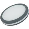 Alcapower Plafoniera Led da parete, plafoniera rotonda grigia, dimmerabile, lampada da soffitto IP65, 24W