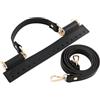 JISADER Tracolla con Manico per Borsa all'Uncinetto per Borsa a Secchiello Purse, Nero